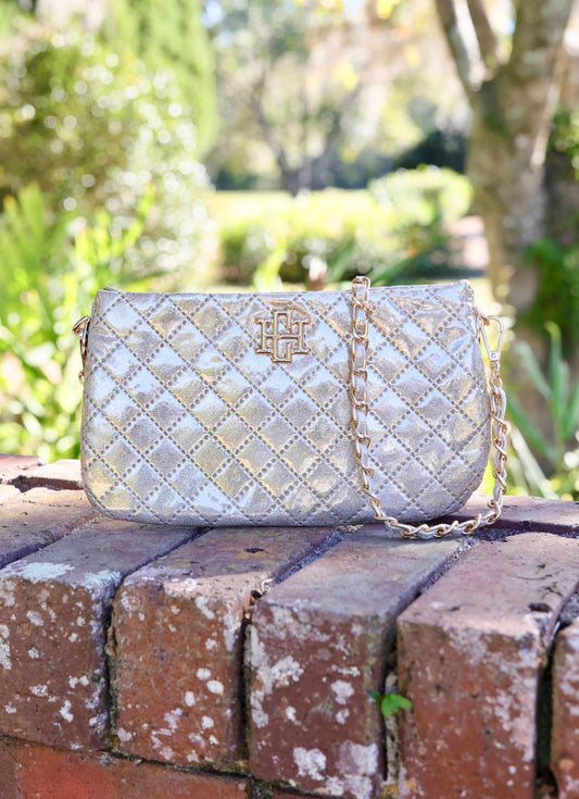 Livi Quilted Crossbody Champagne Pop