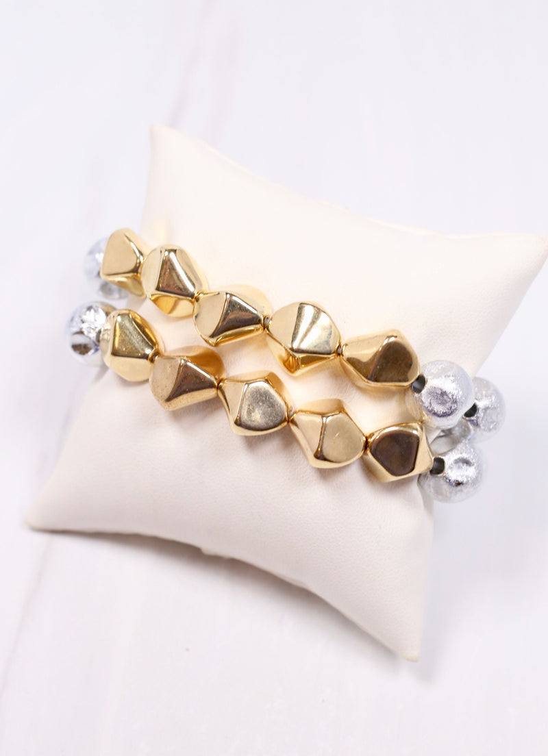 Beasley Bracelet Set SILVER GOLD