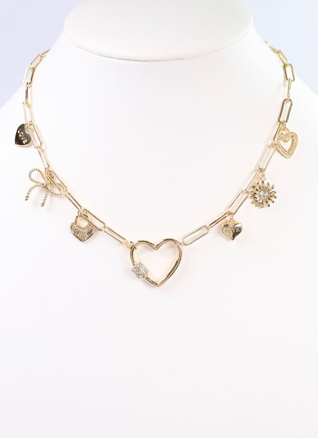 Lottie Charm Necklace GOLD