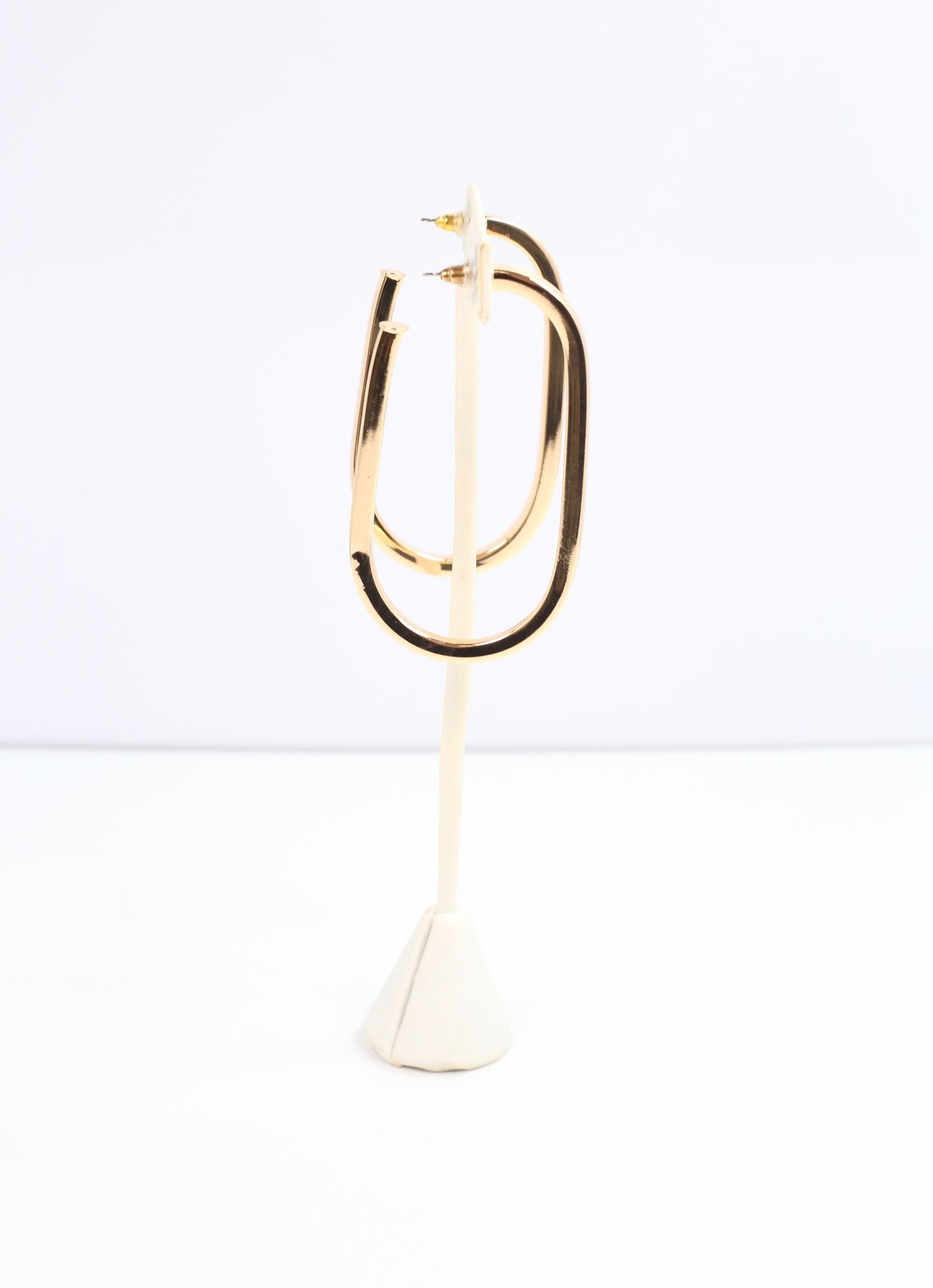 Skyler Drop Hoop Earring SHINY GOLD