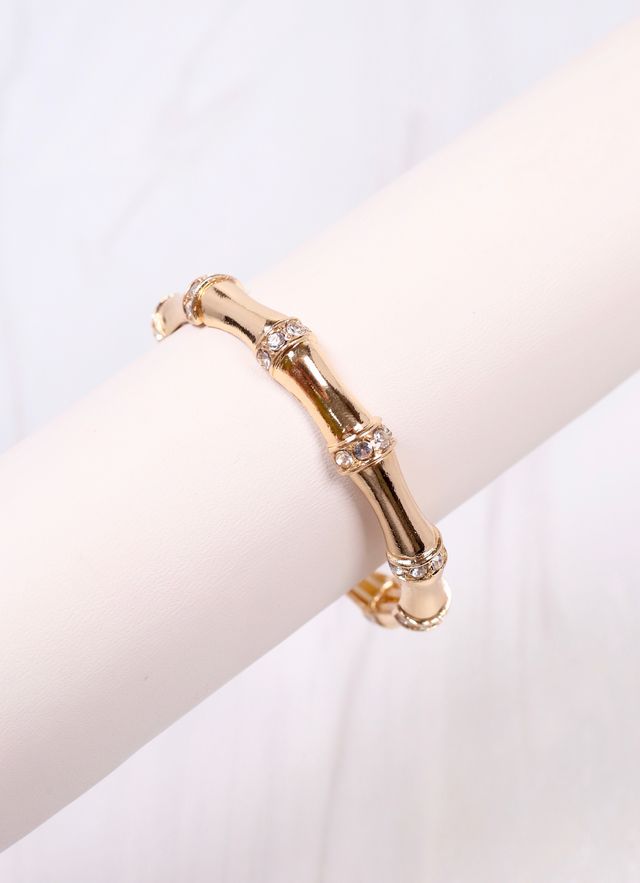 Erwin Stretch Bracelet with CZs GOLD