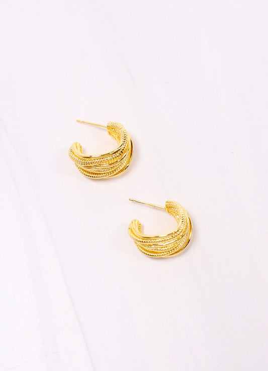 Newton Hoop Earring Gold