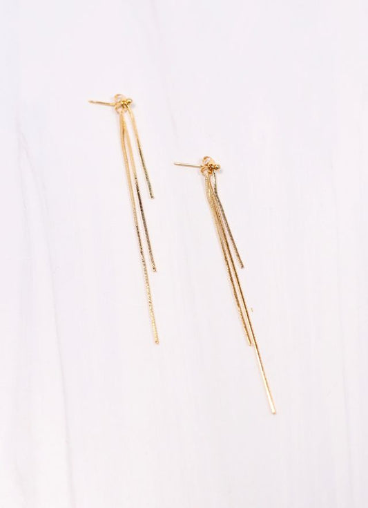 Alfrida Fringe Earring GOLD