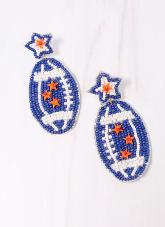 Snap the Ball Earring BLUE ORANGE