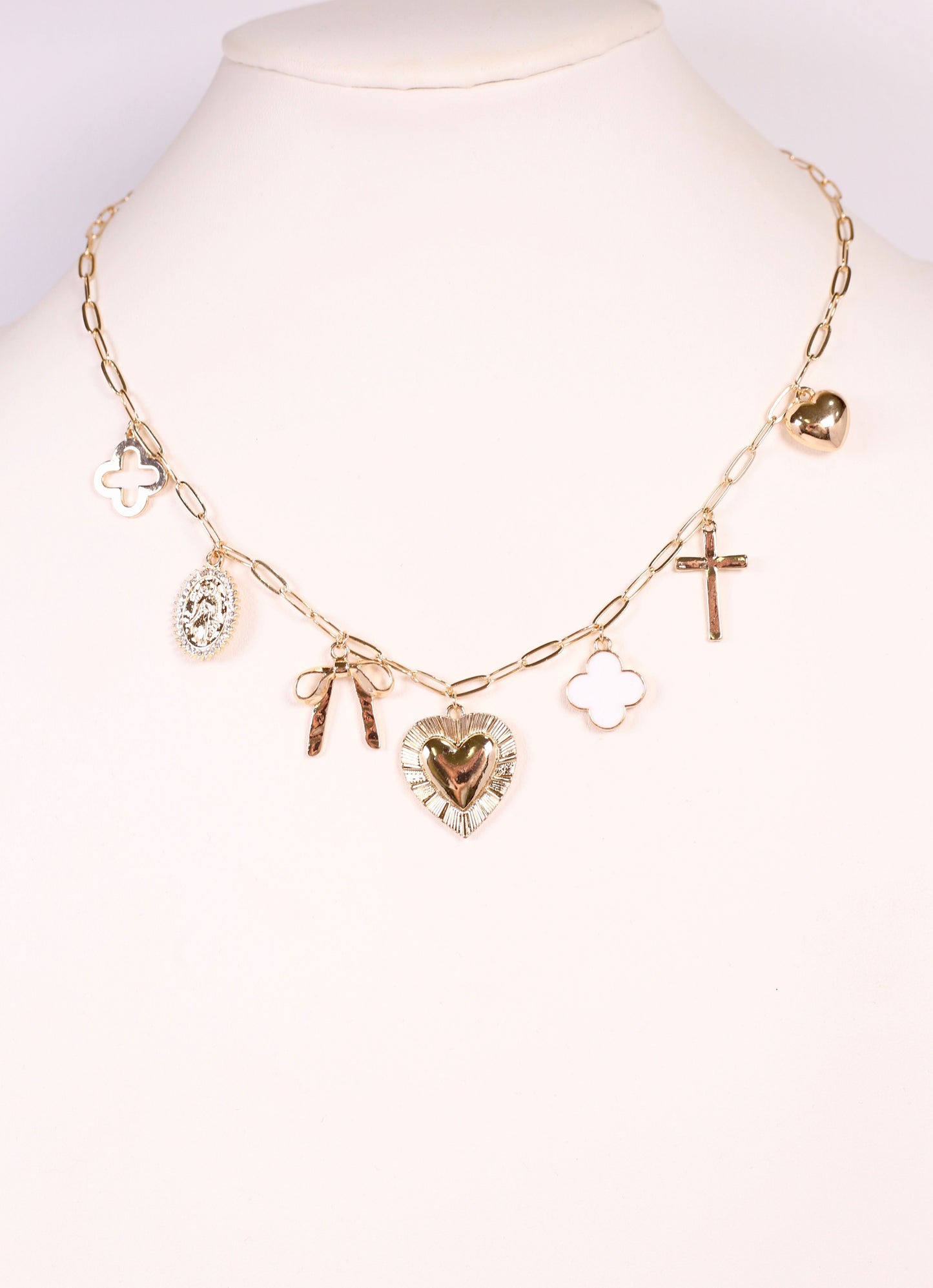 AnnaLynne Charm Necklace GOLD