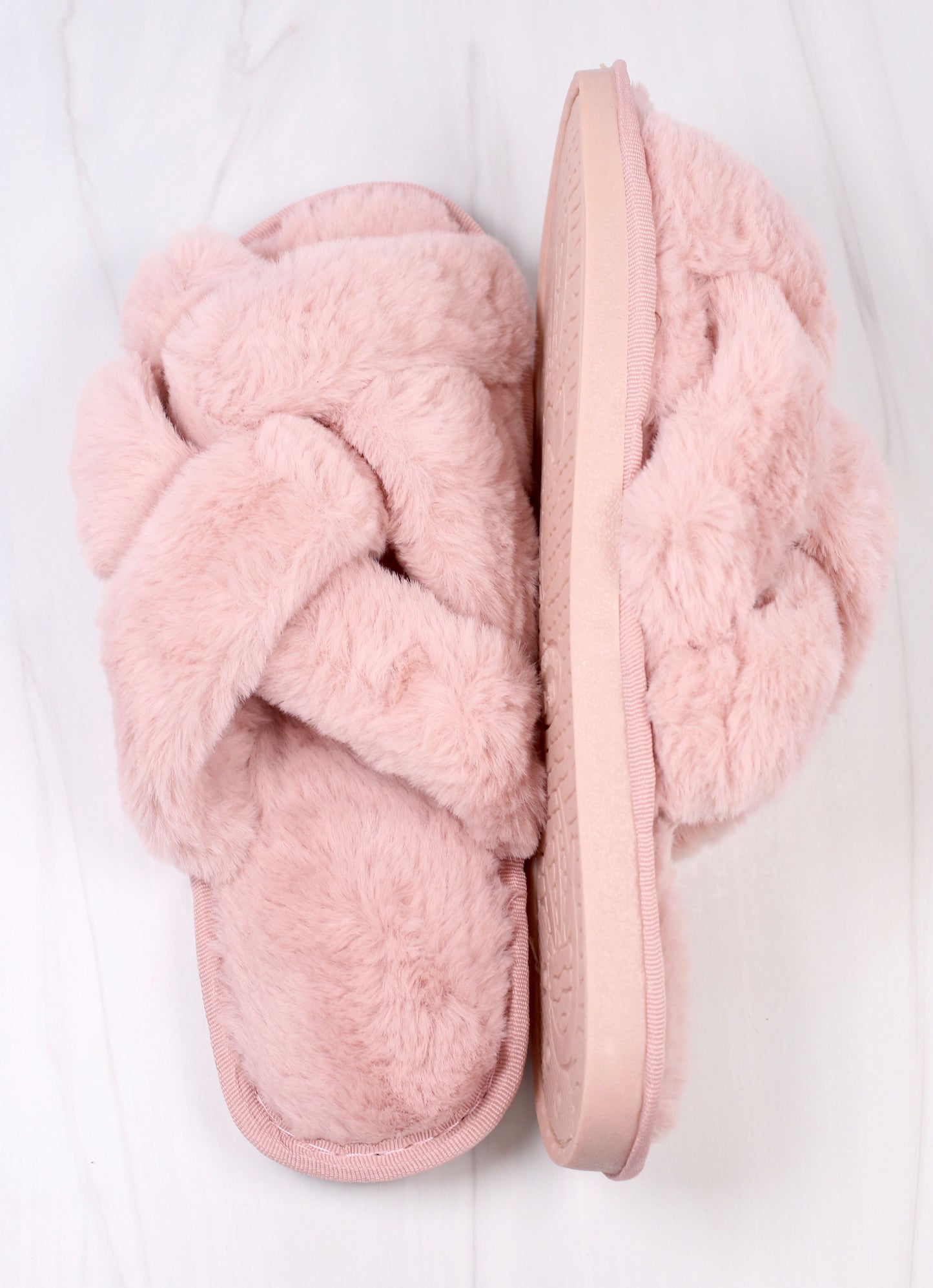 Sofie Open Slippers (6 Pack) BLUSH