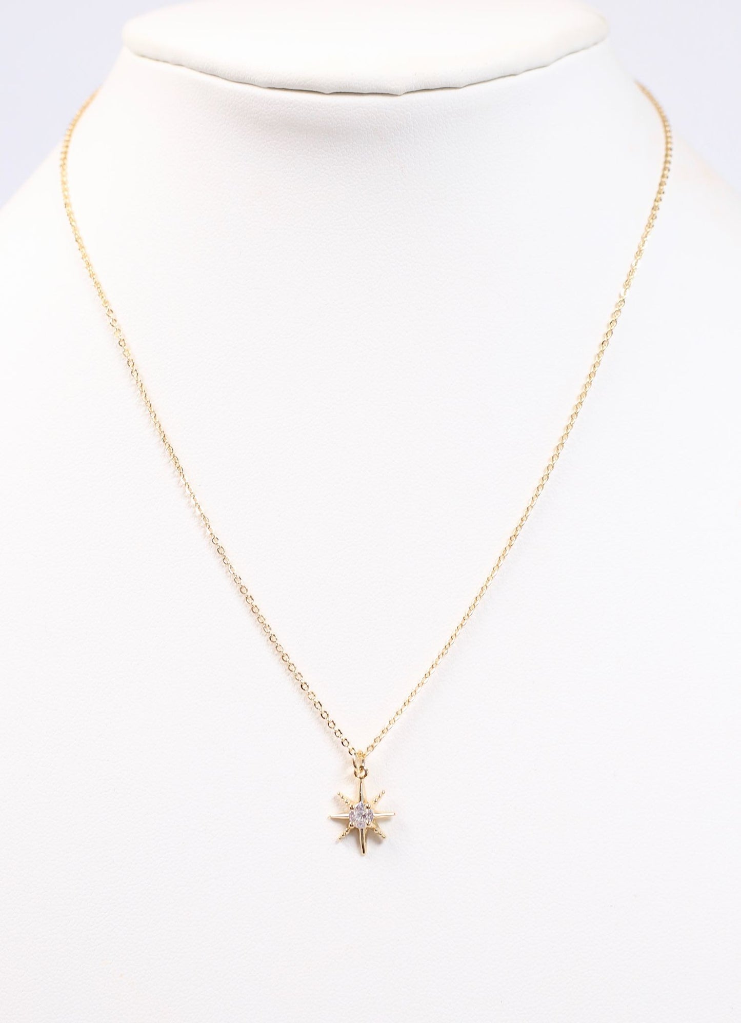 Marston CZ Charm Necklace GOLD