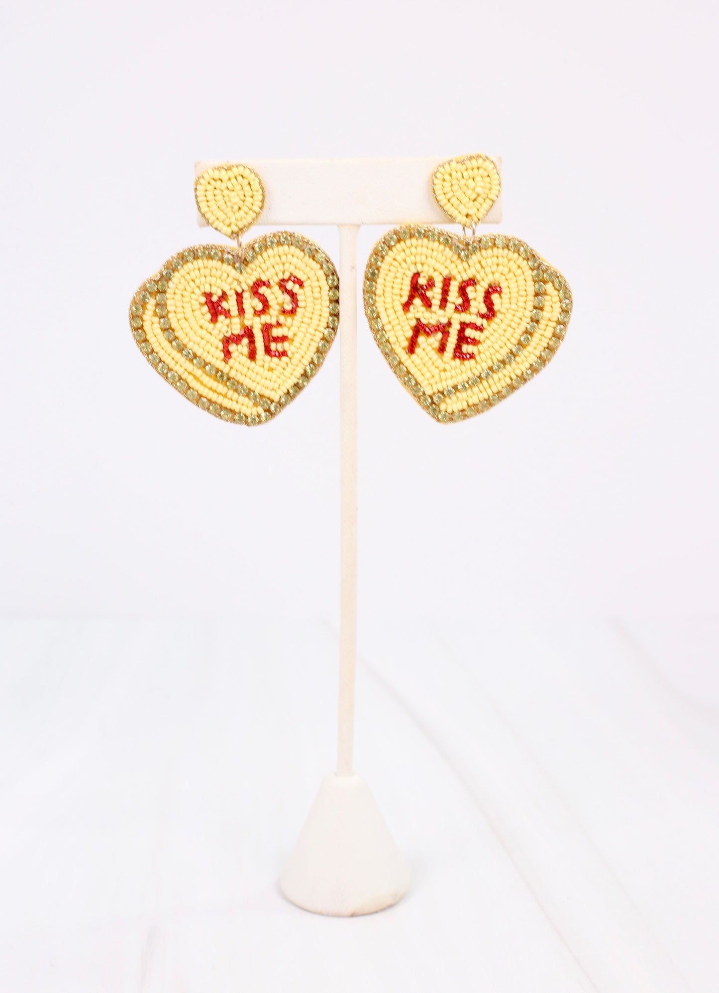 Tell Me About It Heart Earring YELLOW