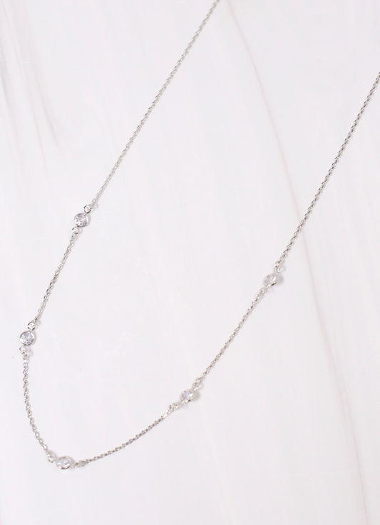 Erica CZ Necklace SILVER