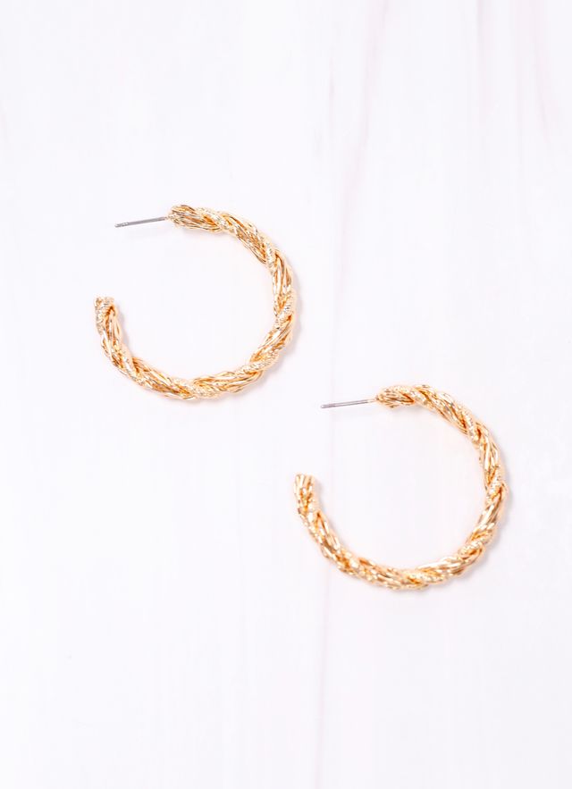 Tomley Twisted Hoop Earring GOLD