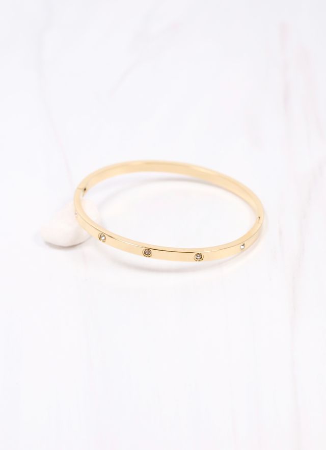 Geneiva CZ Metal Bracelet GOLD