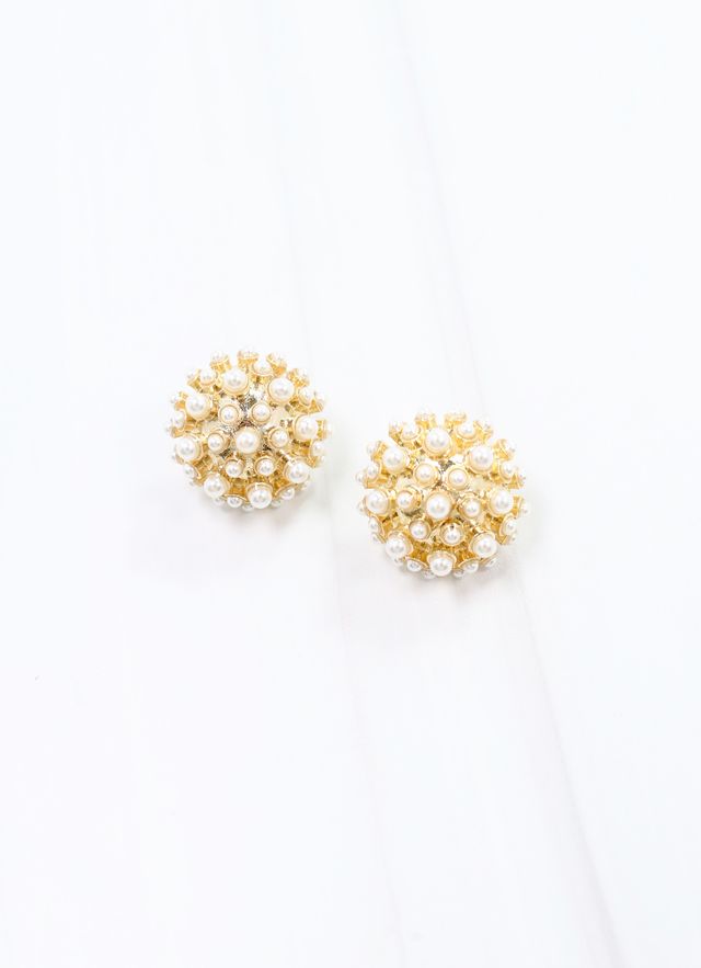 Landree Pearl Studded Earring GOLD