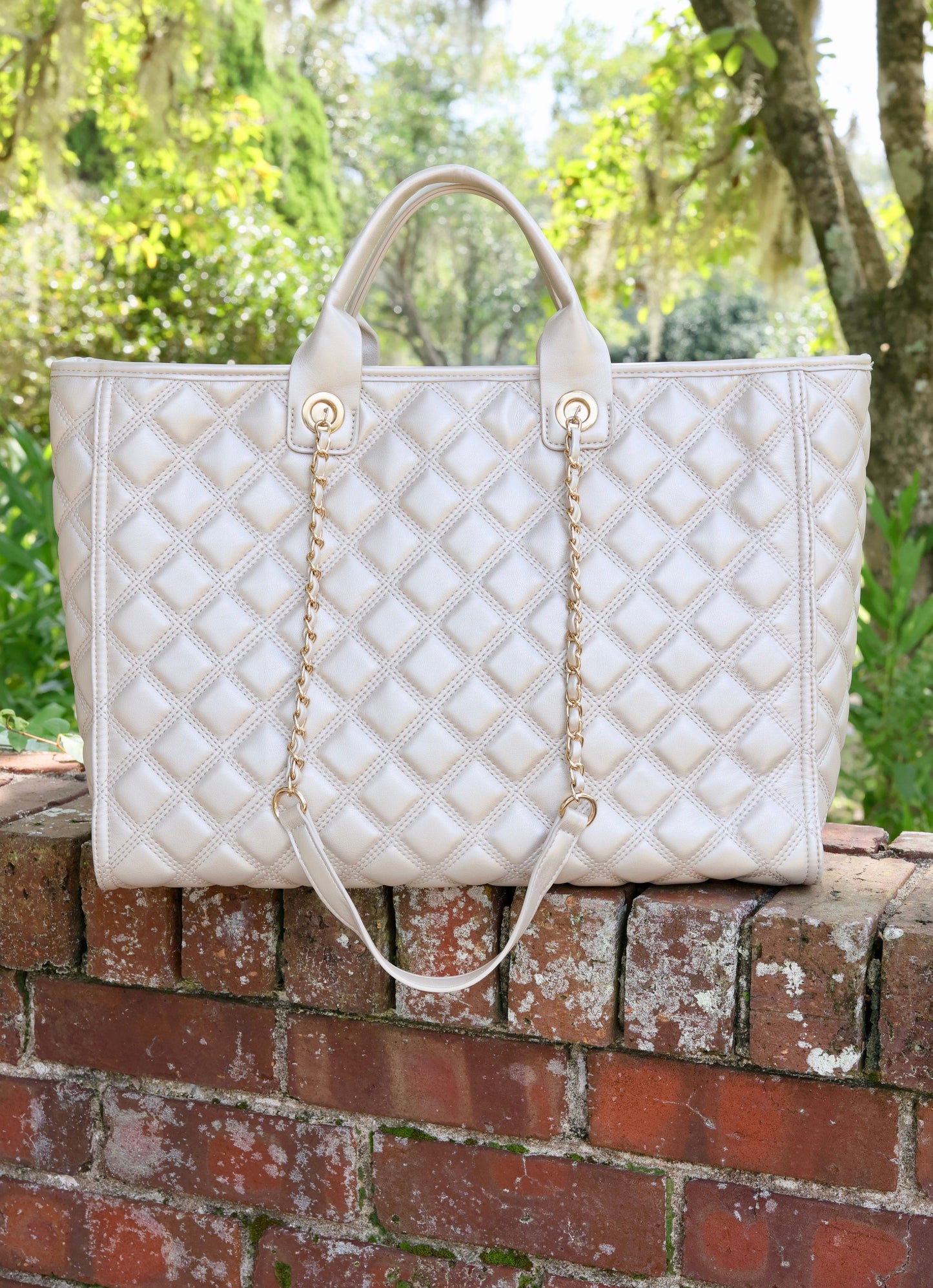 Melissa Tote Bag Pearl Quilted DQ