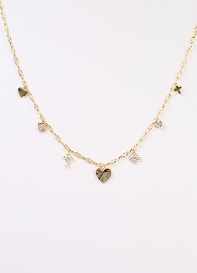 Garland Mini Charm Necklace GOLD