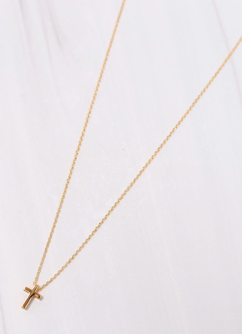 Everyday Cross Necklace GOLD