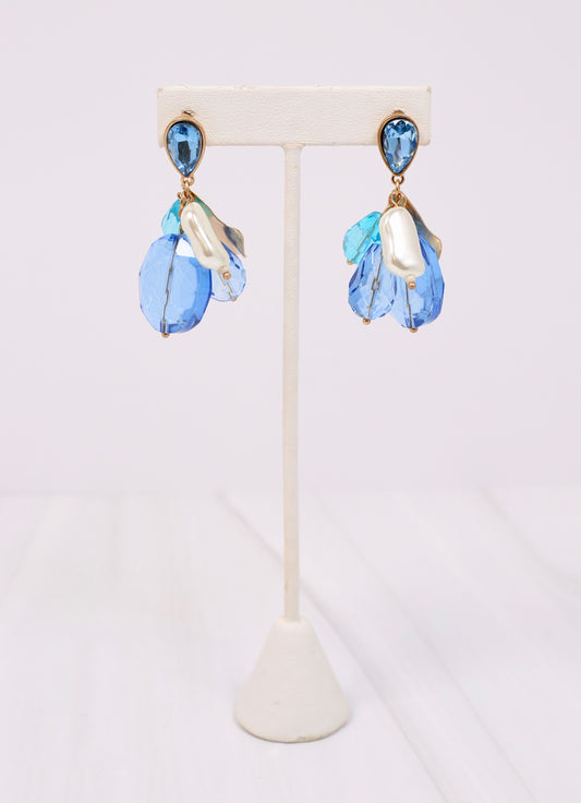 Sylvan Jewel Cluster Earring BLUE