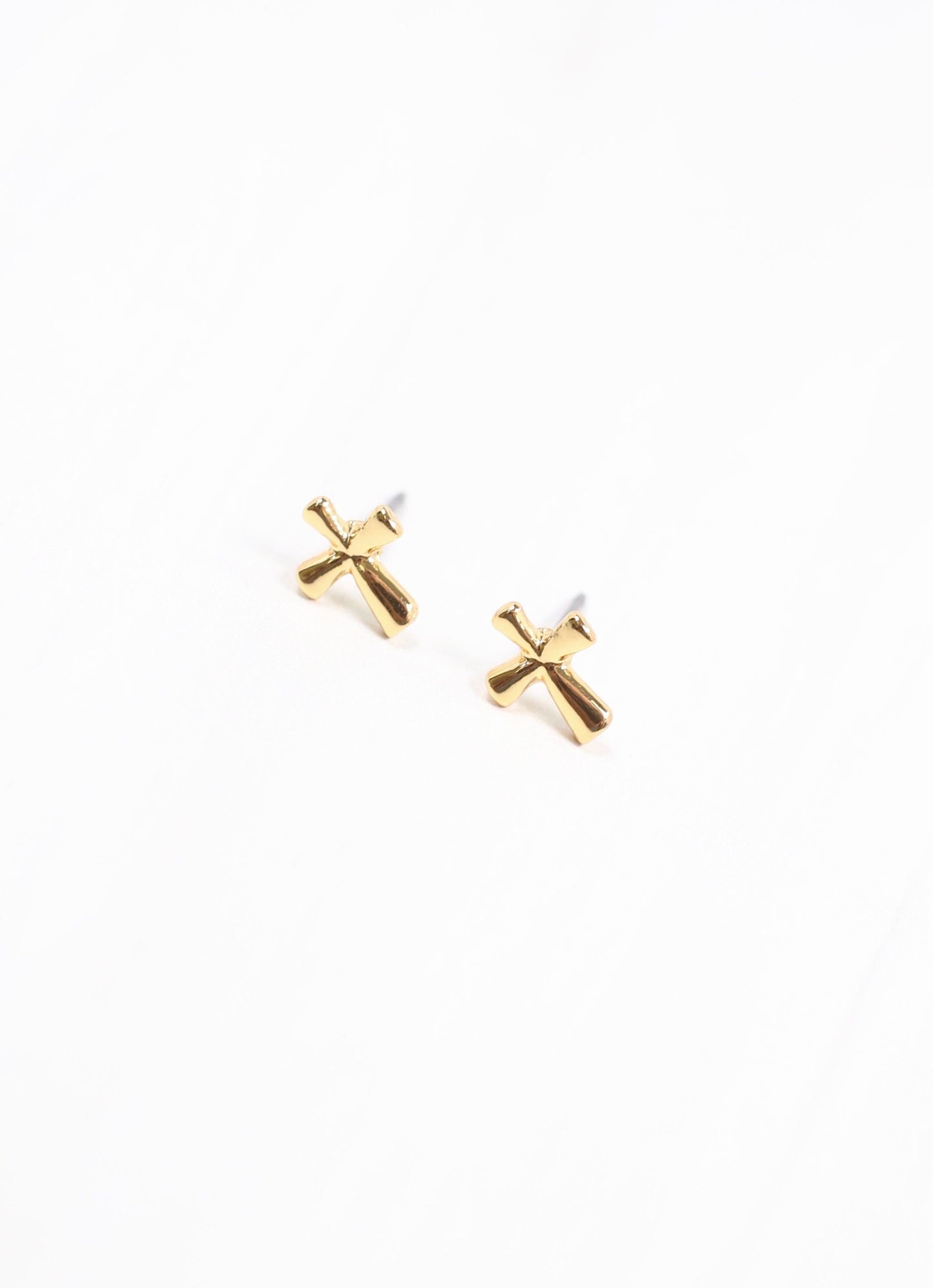 Anmore Cross Stud Earring GOLD