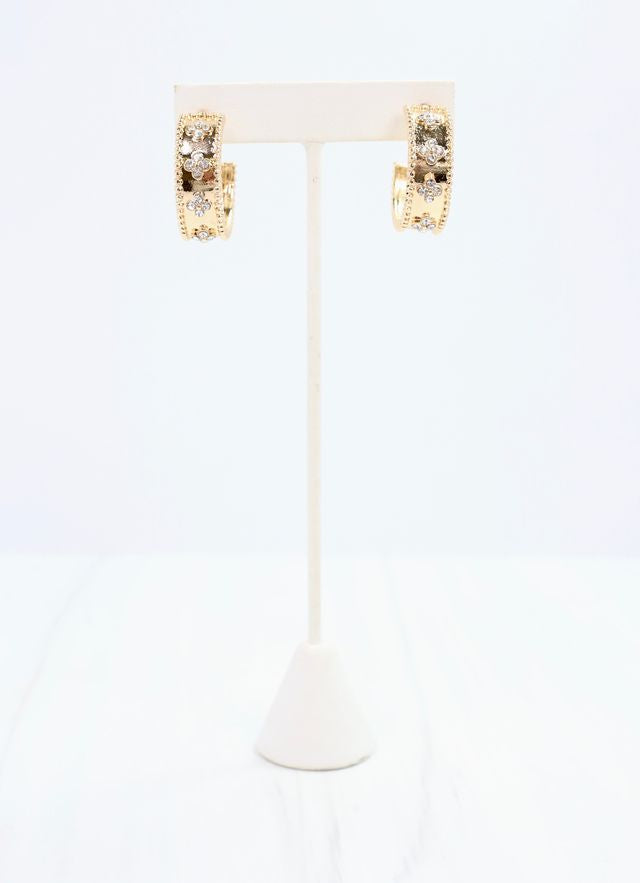 Izabela CZ Hoop Earring GOLD