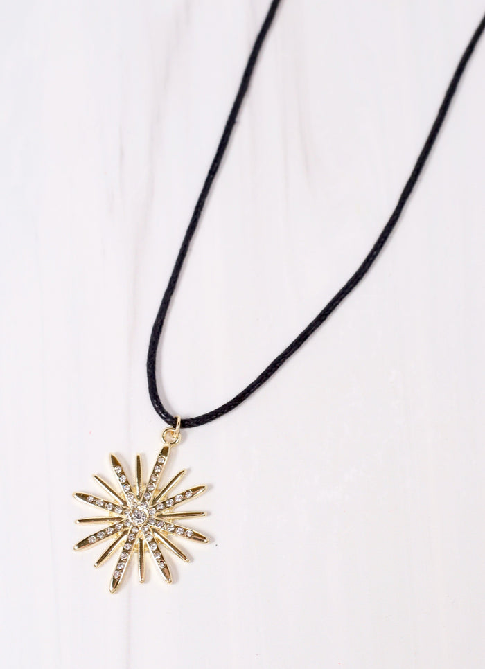 Odette Cord Necklace with Pendent GOLD