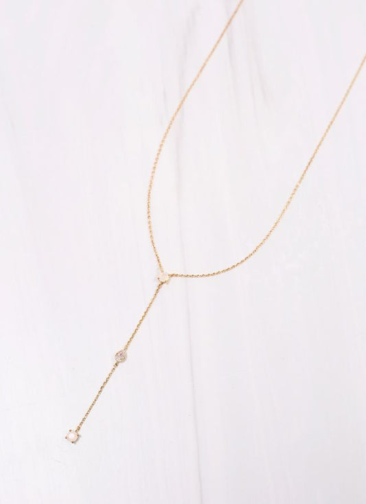 Turpin Y Drop Necklace GOLD