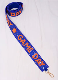 Game Day Spirit Sequin Strap ROYAL BLUE ORANGE