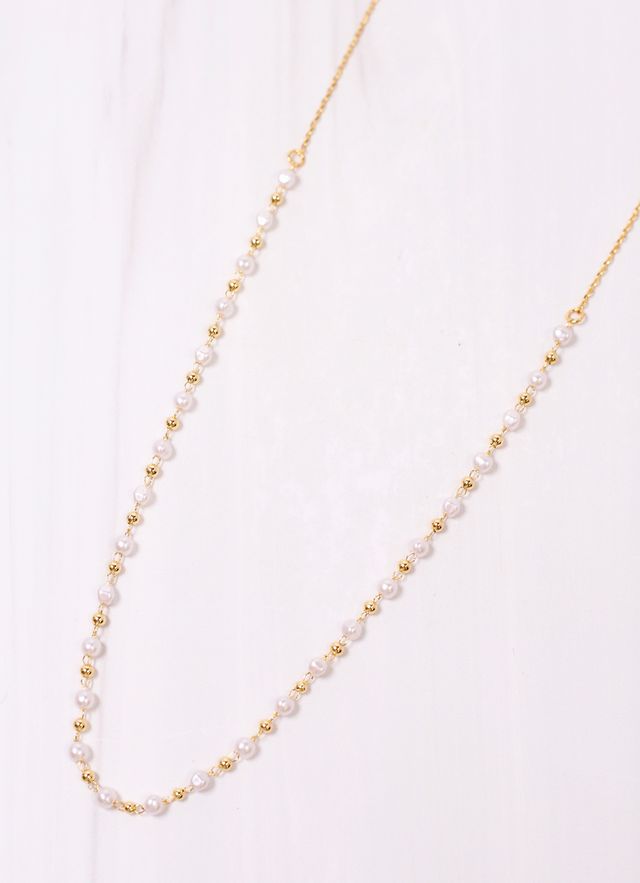 Rubenstein Pearl Necklace GOLD