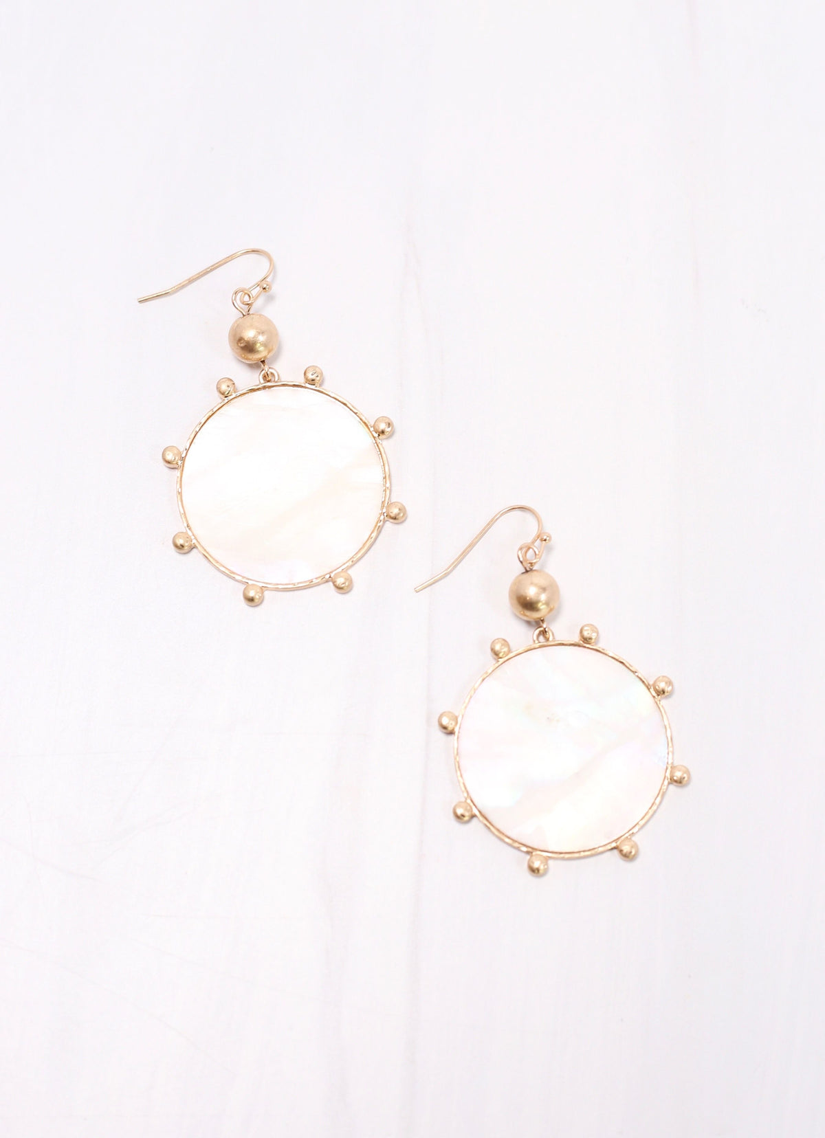 McConnell Disc Drop Earring WHITE