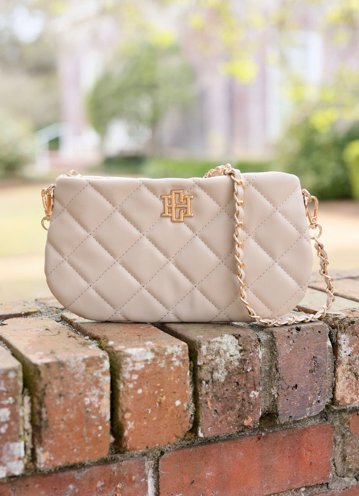 Livi Quilted Crossbody TAUPE
