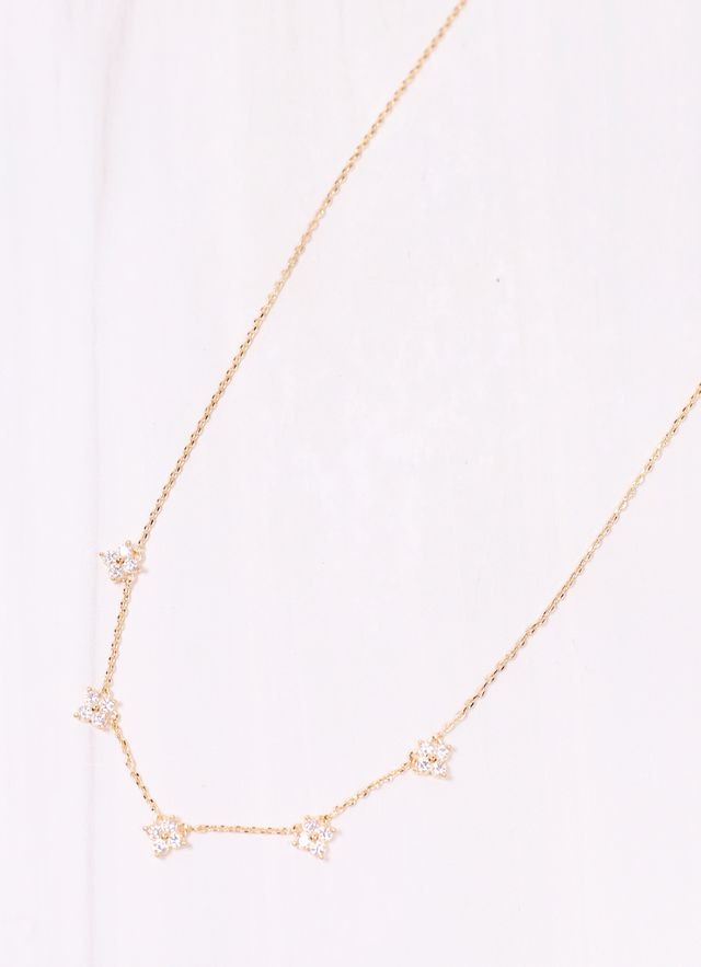 A Piece of Me CZ Necklace GOLD