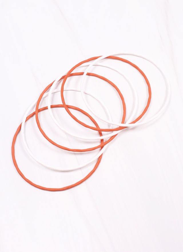 Autry Bangle Set Burnt Orange