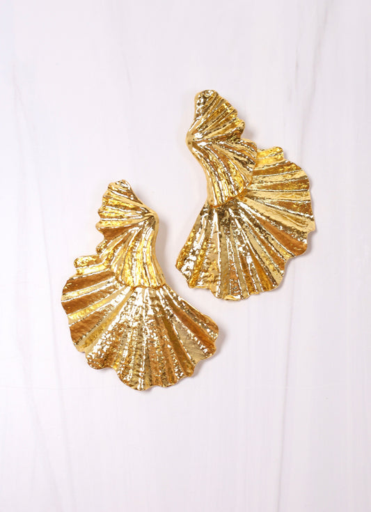 Walace Metal Drop Earring SHINY GOLD