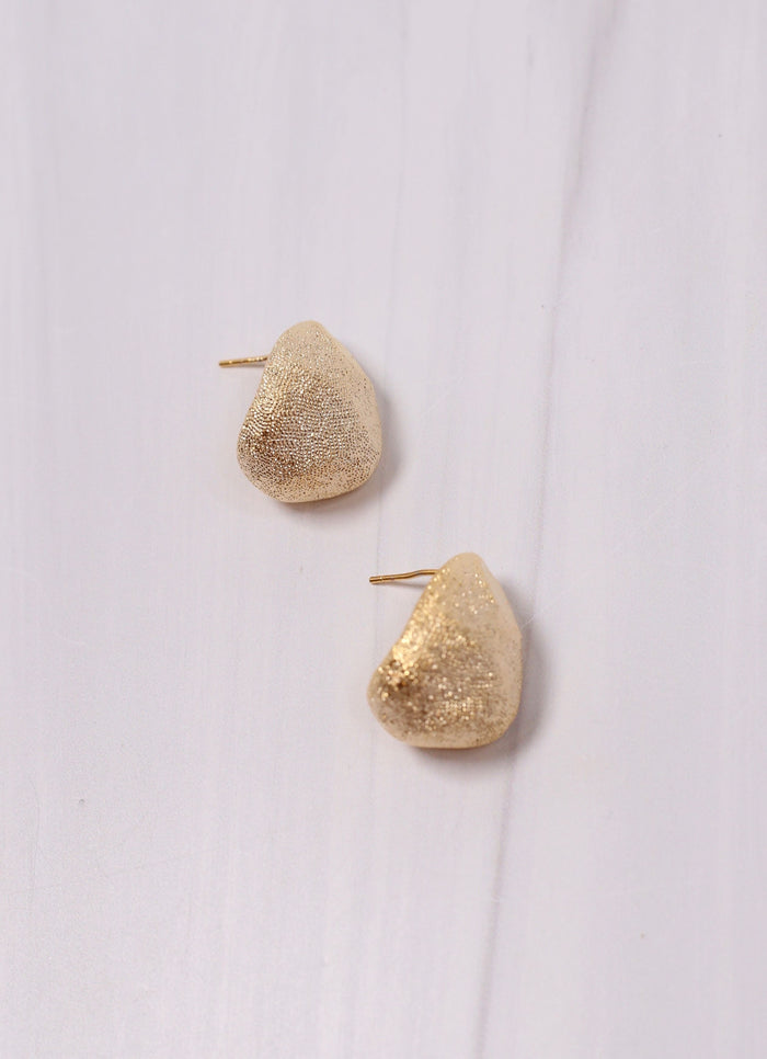 Canora Textured Drop Earring GOLD