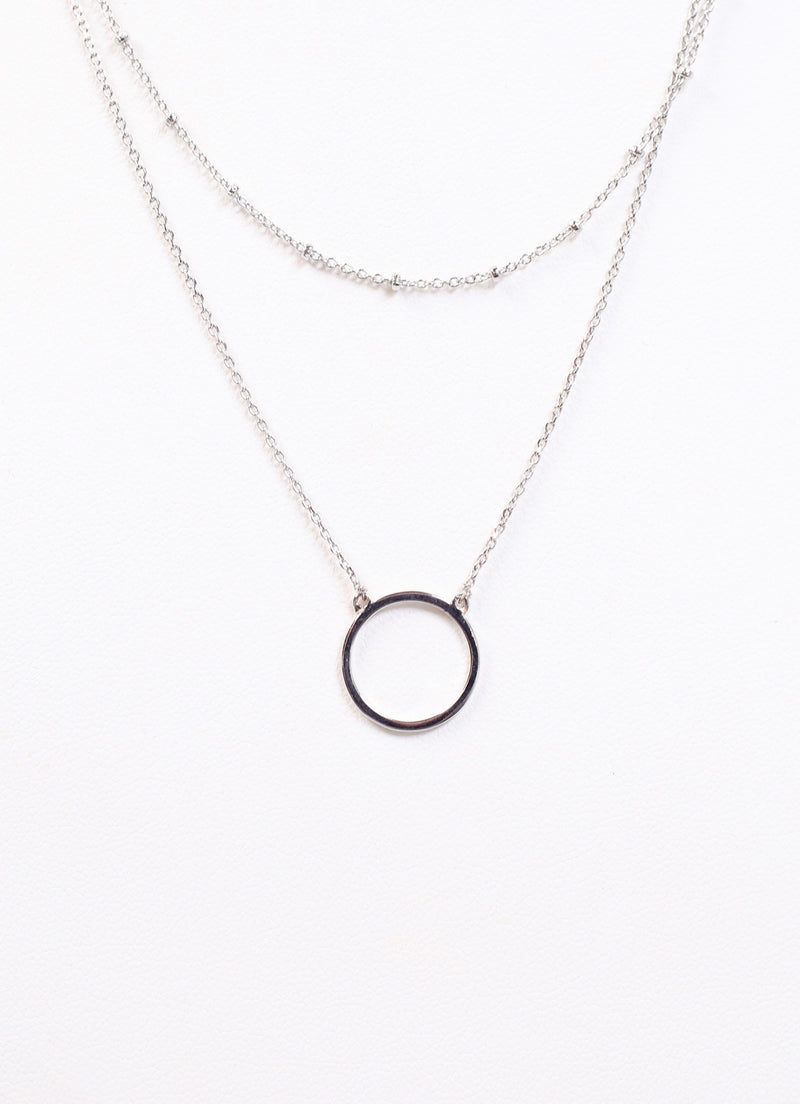 Sweet Moment Layered Necklace SILVER