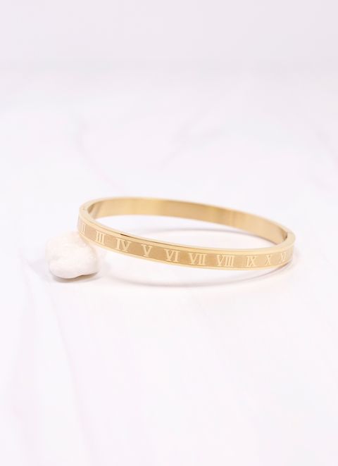 Constanzia Roman Numeral Bracelet GOLD