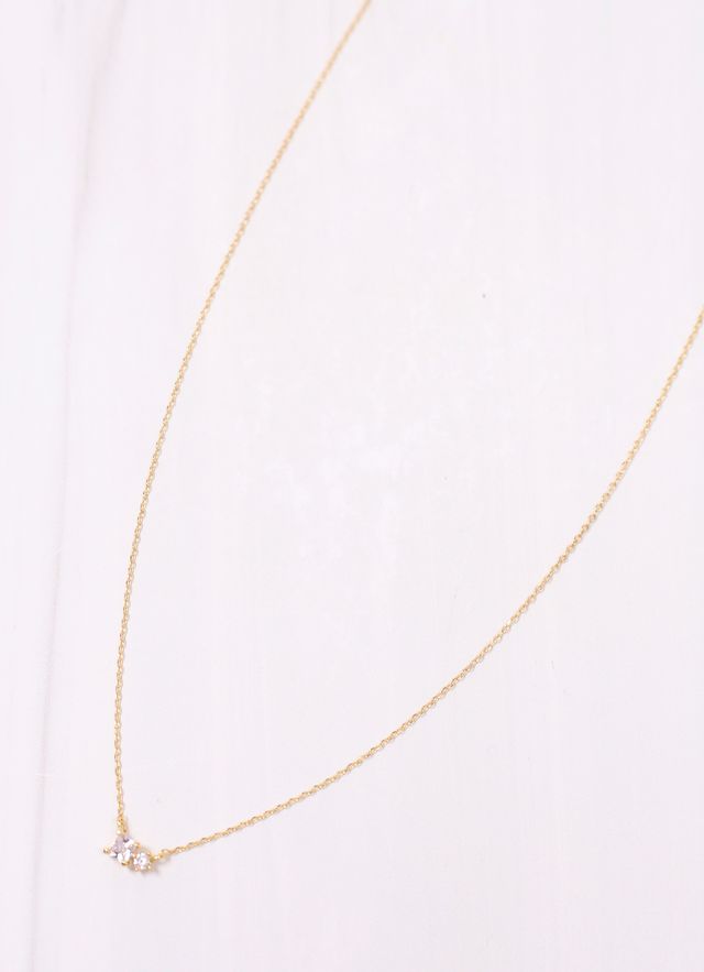 Affleck CZ Necklace GOLD