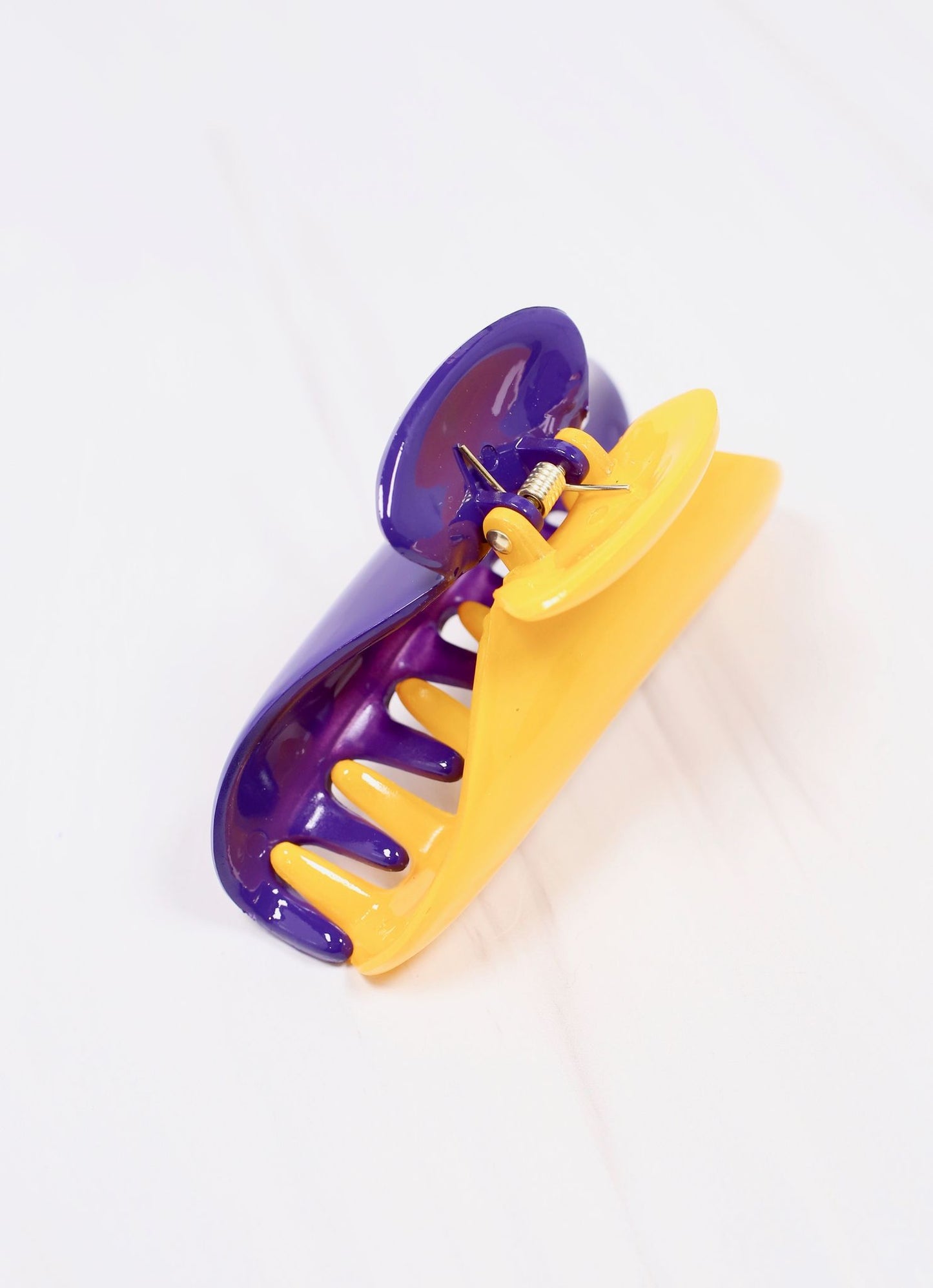 Mason Two Tone Hair Clip PURPLE YELLOW