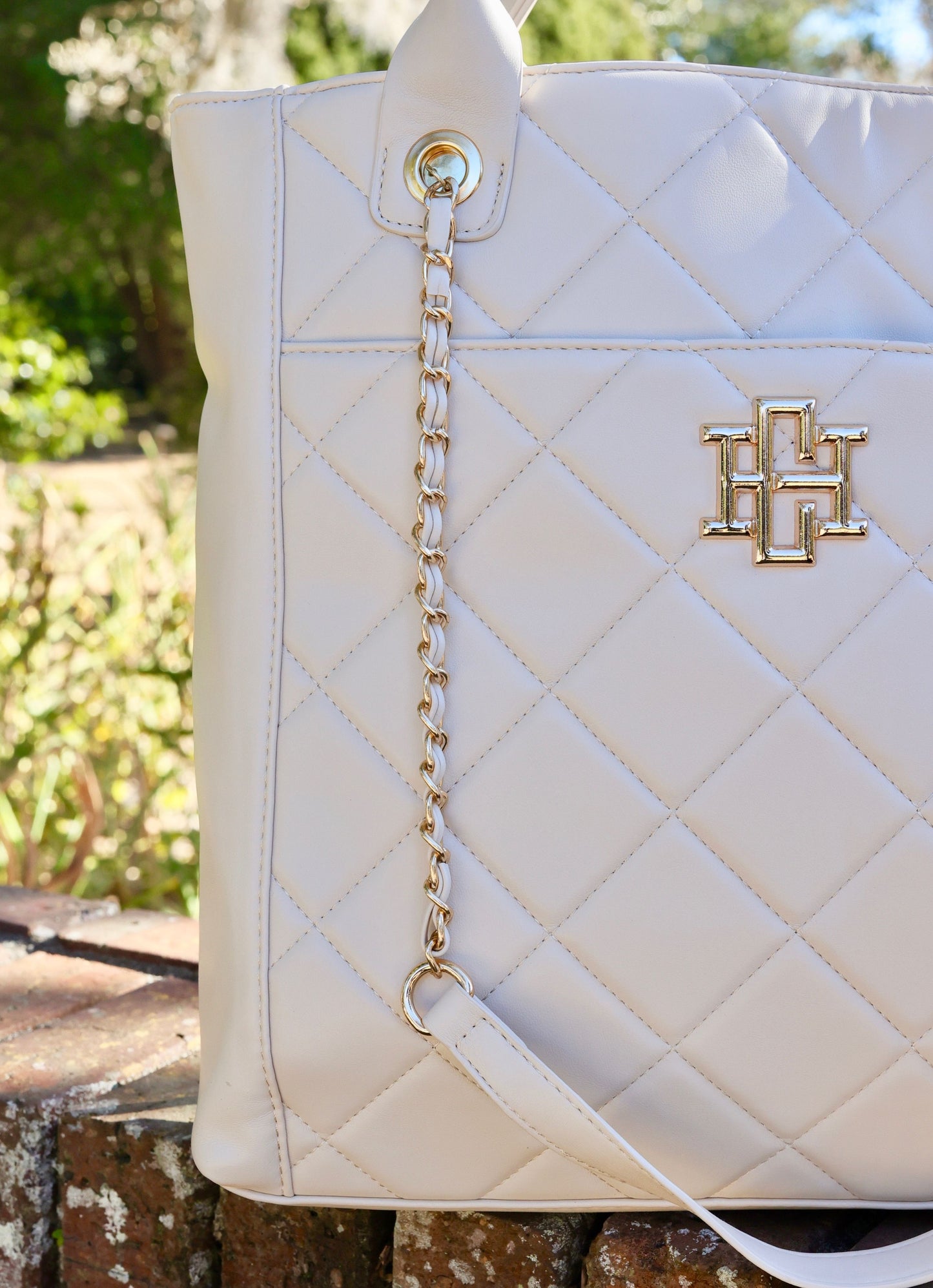 Kinzley Tote Cream Quilted LD