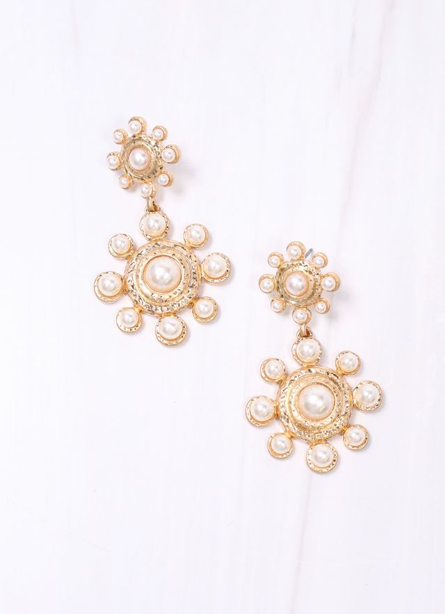 Barston Pearl Drop Earring GOLD