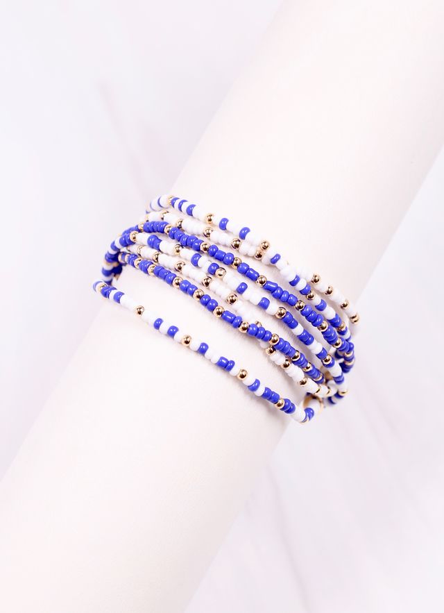Karnes Bracelet Set BLUE WHITE