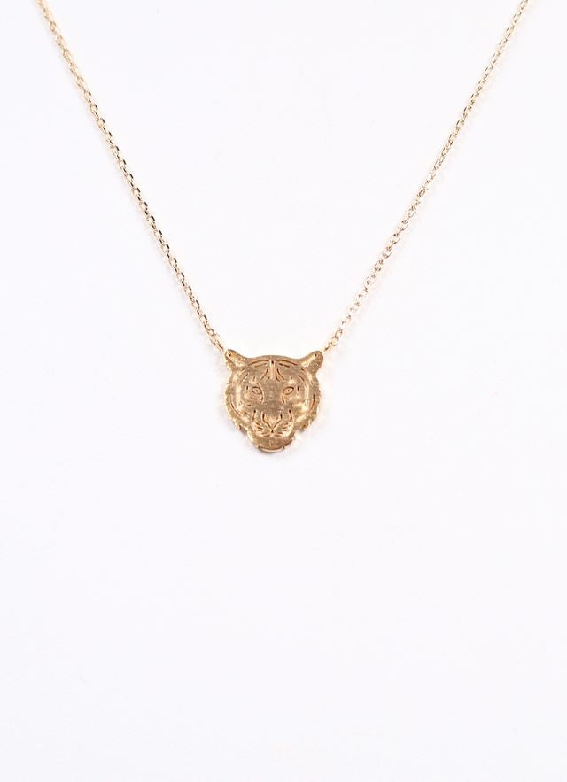 The World is a Jungle Tiger Necklace GOLD