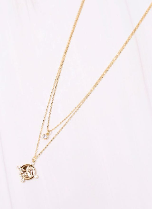 Romilly Bee Charm Necklace GOLD