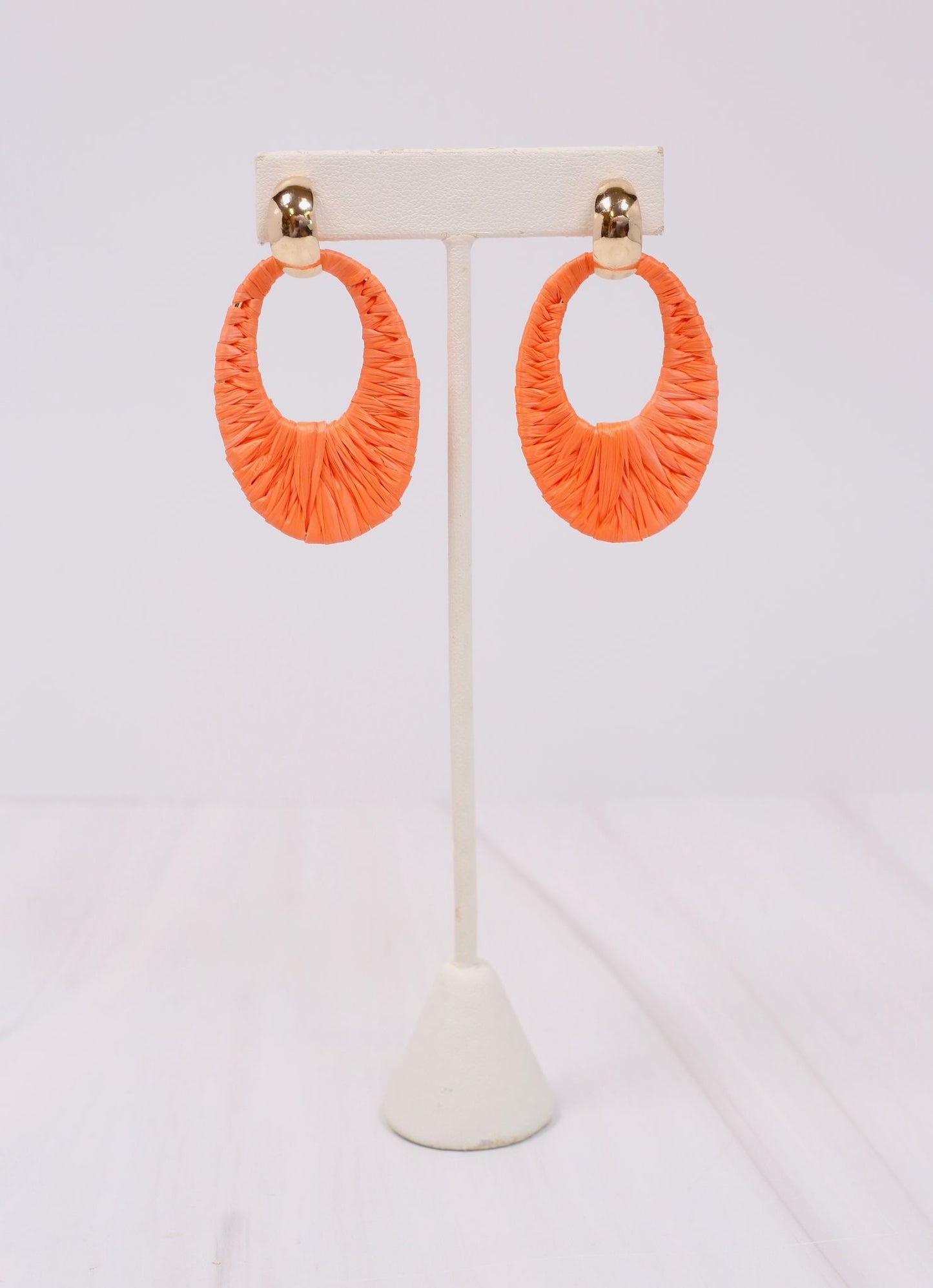 Sherb Wrapped Drop Earring ORANGE