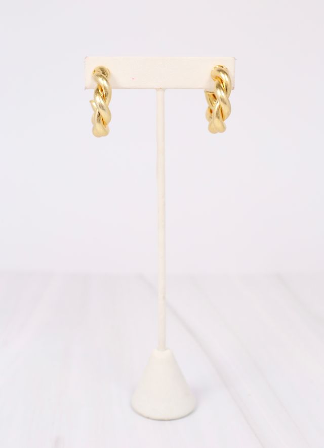 Raymonde Twisted Hoop Earring GOLD