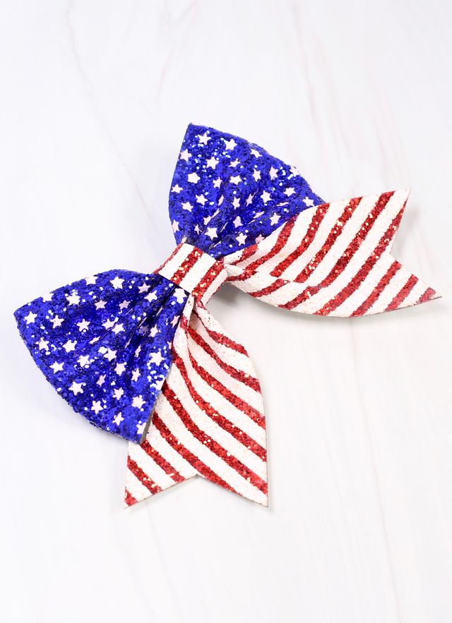 Washington Glitter Bow TRI COLOR