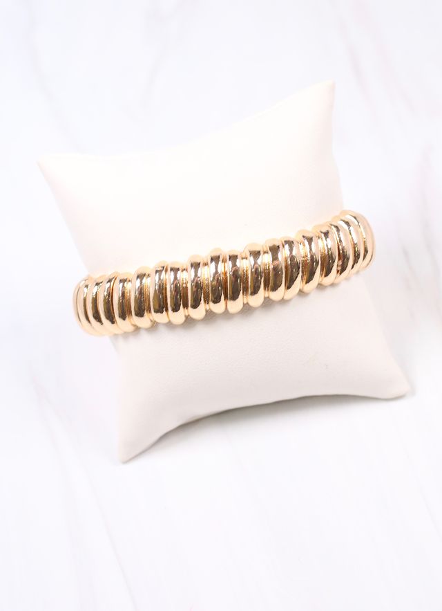 Ivey Metal Stretch Bracelet GOLD