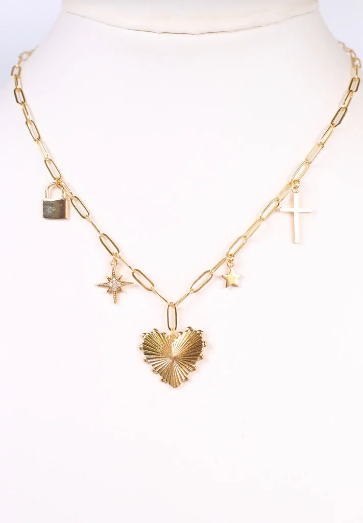 Haney Charm Necklace GOLD