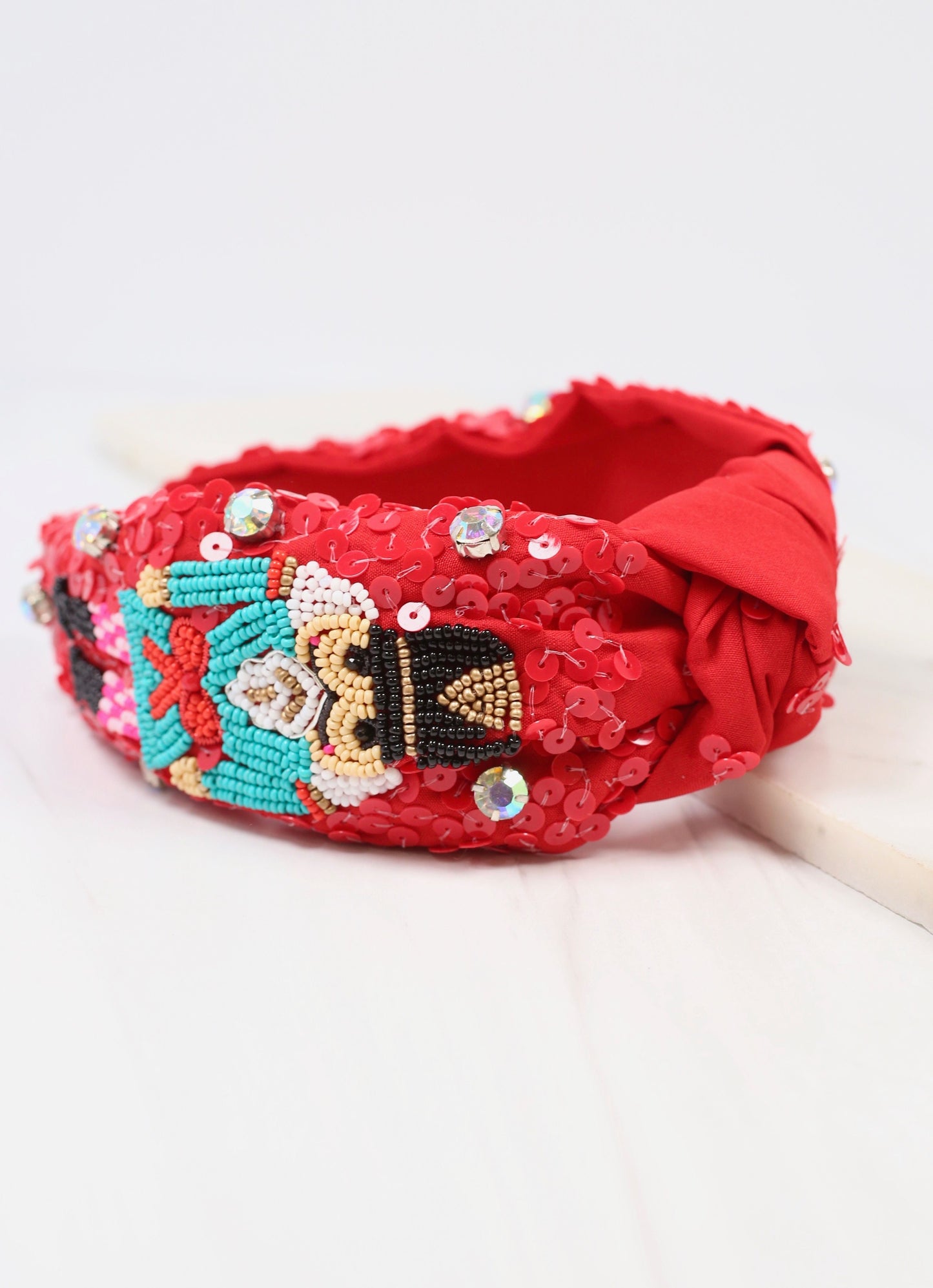 Nutcracker Sequin Headband RED