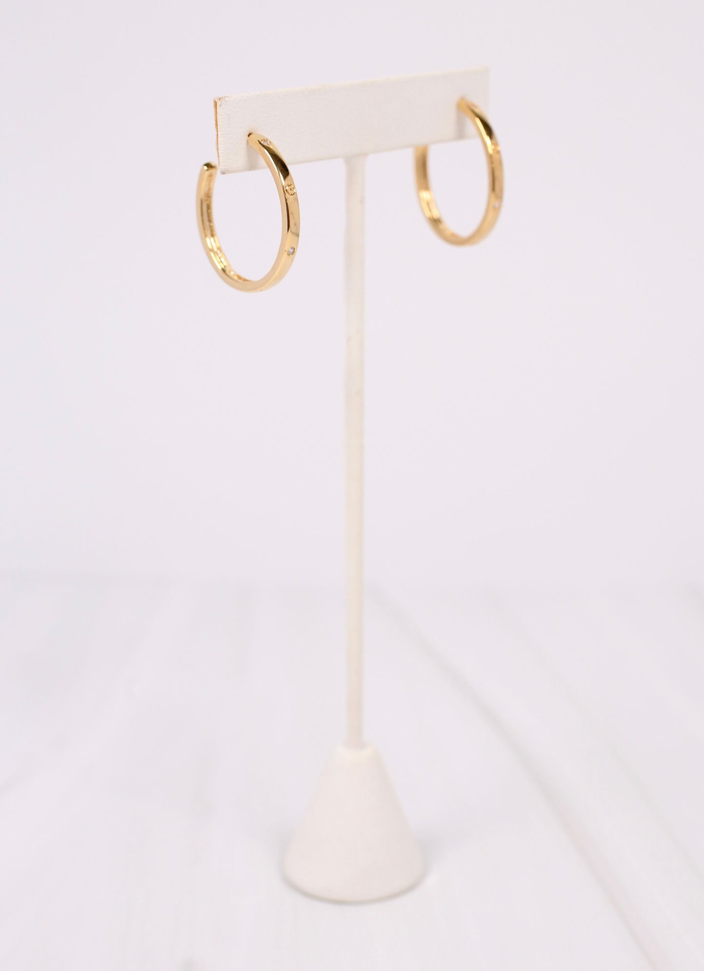 Oliveri CZ Hoop Earring GOLD