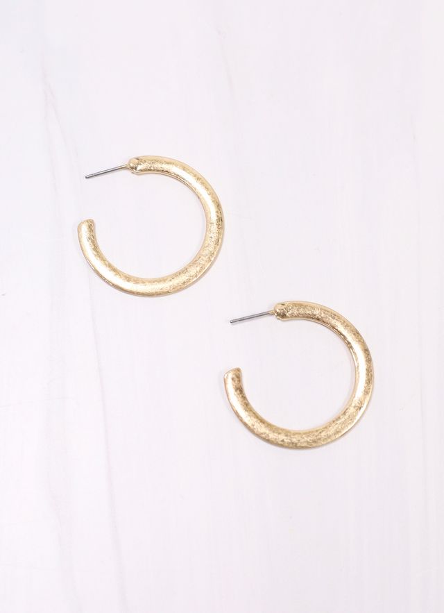 Gleeson Hoop Earring WORN GOLD