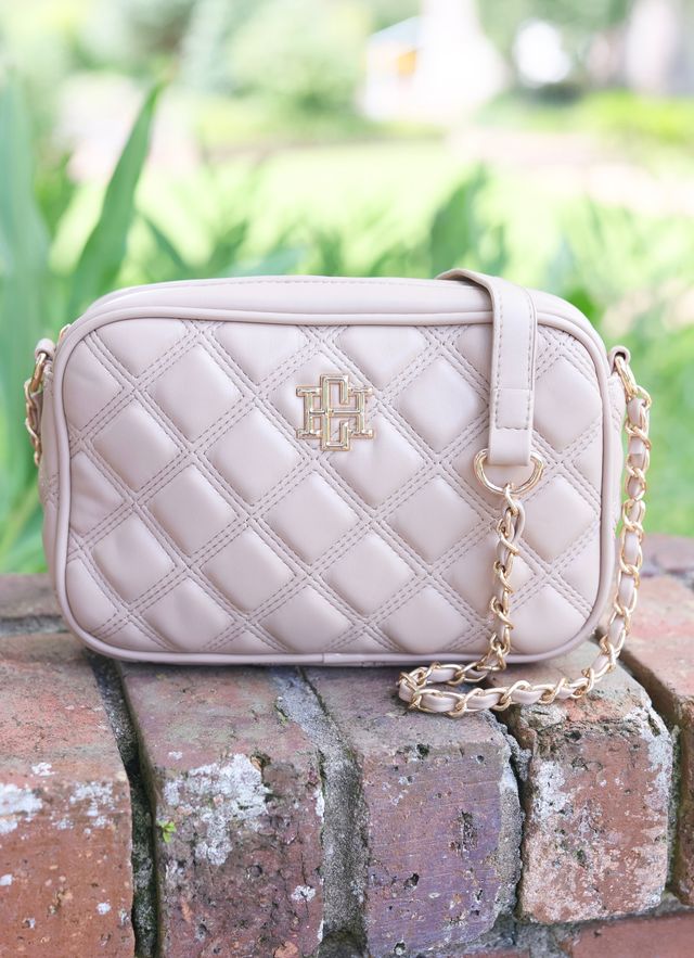 Bryce Crossbody Taupe Quilted DQ